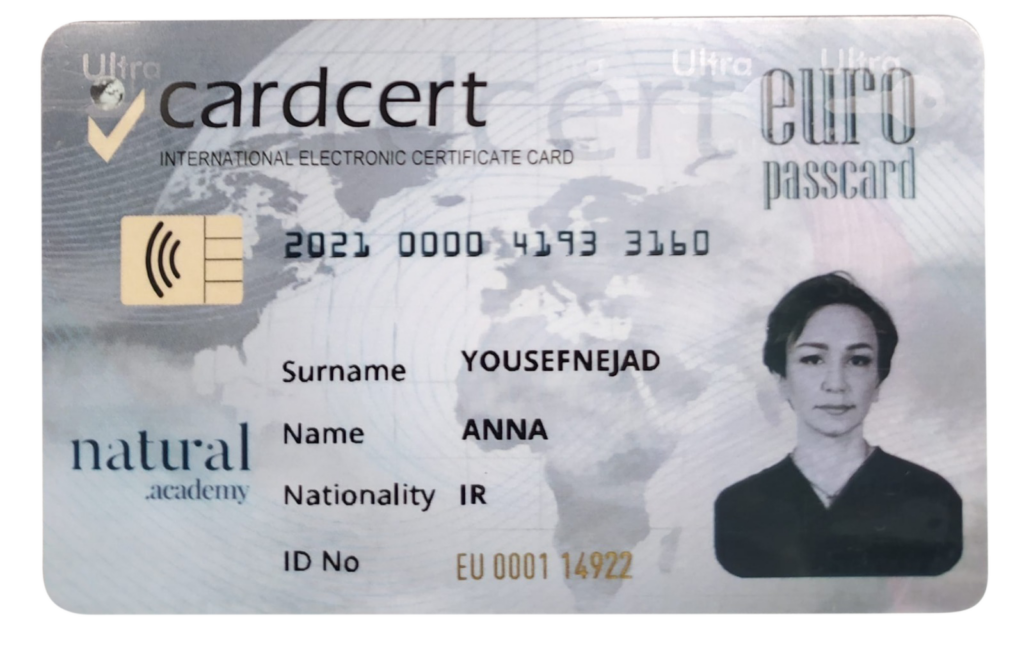 natural academy id card x