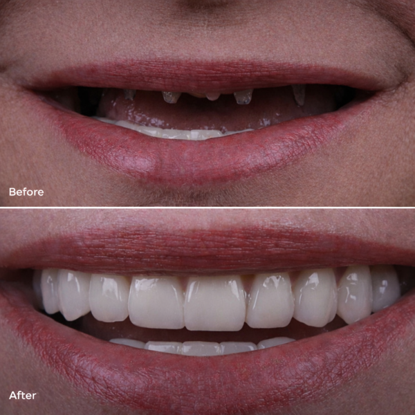 Dental implants before after Natural Clinic